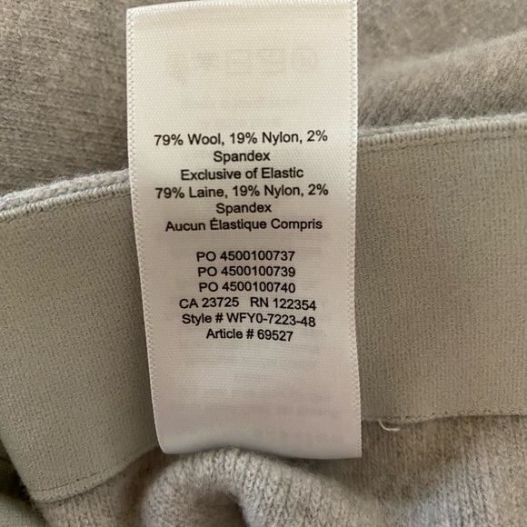 Aritzia Babaton “Johan” Wool Pencil Skirt Light Grey Rear Vent Size XS - Picture 9 of 9